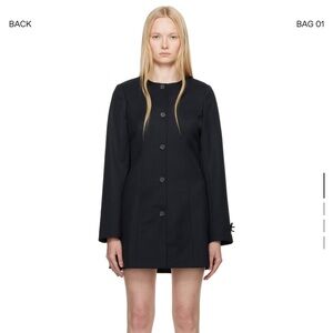 Sandy Liang Black Swan Dress